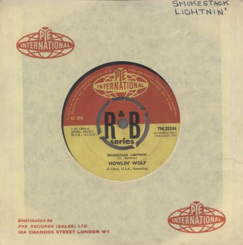 Howlin' Wolf Smokestack Lightnin' 7" vinyl single (7 inch record / 45) UK HWO07SM511785