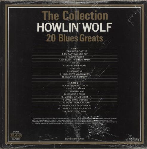 Howlin' Wolf The Collection - 20 Blues Greats vinyl LP album (LP record) Italian HWOLPTH891620