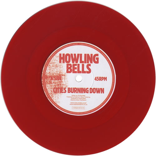 Howling Bells Cities Burning Down 7" vinyl single (7 inch record / 45) UK HB707CI461336