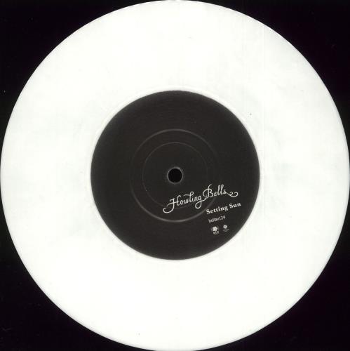 Howling Bells Setting Sun - White vinyl 7" vinyl single (7 inch record / 45) UK HB707SE373402