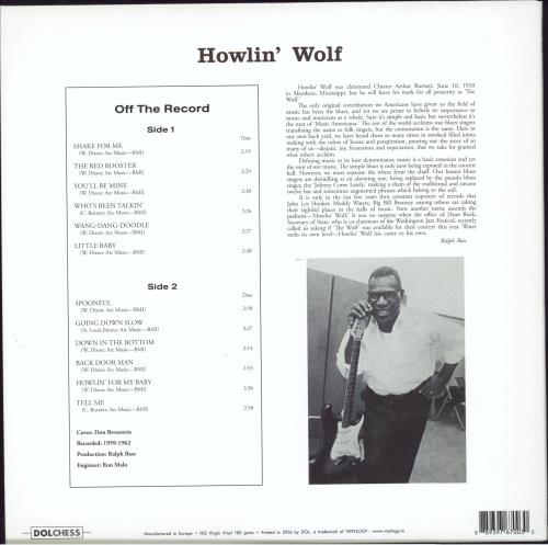 Howlin' Wolf Howlin' Wolf - 180gm UK picture disc LP (vinyl picture ...