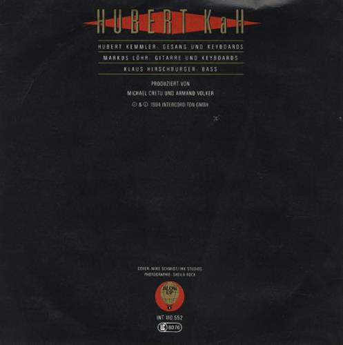 Hubert Kah Engel 07 7" vinyl single (7 inch record / 45) German HUB07EN202958