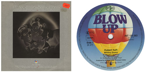 Hubert Kah Military Drums 12" vinyl single (12 inch record / Maxi-single) German HUB12MI127628