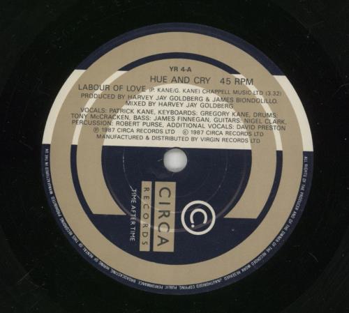 Hue & Cry Labour Of Love 7" vinyl single (7 inch record / 45) UK HUE07LA44837