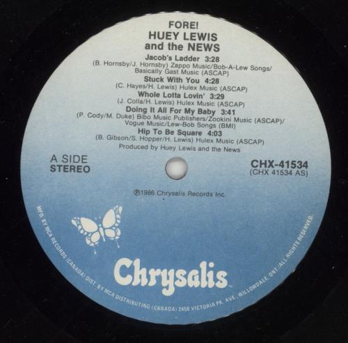 Huey Lewis & The News Fore! vinyl LP album (LP record) Australian HLNLPFO866254