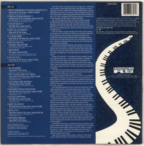 Huey 'Piano' Smith Pitta Pattin' vinyl LP album (LP record) UK HUPLPPI707899