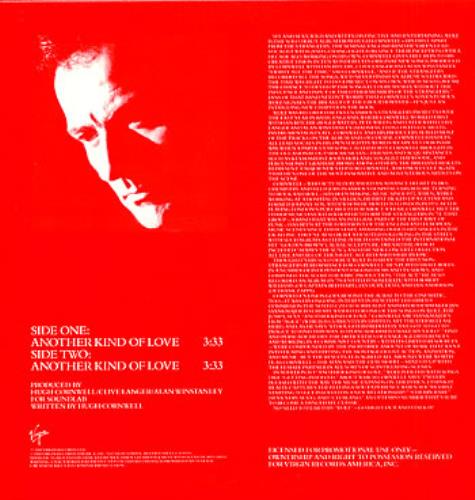 Hugh Cornwell Another Kind Of Love 12" vinyl single (12 inch record / Maxi-single) US HUG12AN119740