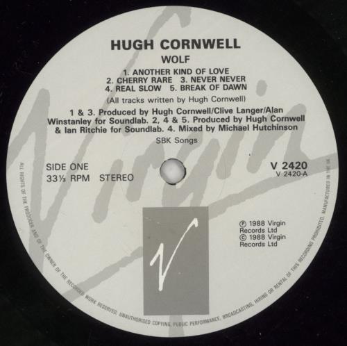 Hugh Cornwell Wolf vinyl LP album (LP record) UK HUGLPWO245748