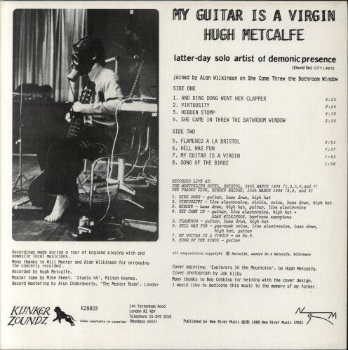 Hugh Metcalfe My Guitar Is A Virgin vinyl LP album (LP record) UK 8U7LPMY851092