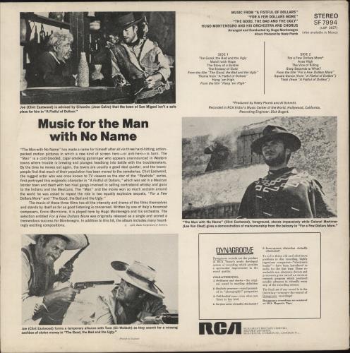 Hugo Montenegro Music From 'A Fistful Of Dollars' etc vinyl LP album (LP record) UK HGOLPMU365399