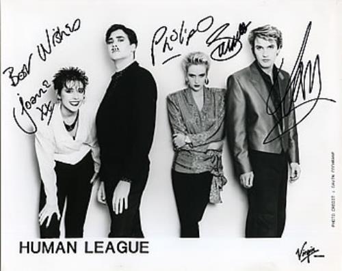 Human League Autographed Photo photograph UK HUMPHAU310117