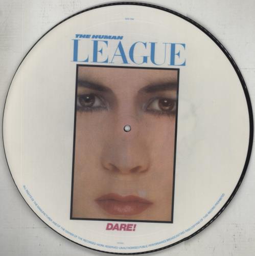 Human League Dare! - White - Complete - EX picture disc LP (vinyl picture disc album) UK HUMPDDA851883