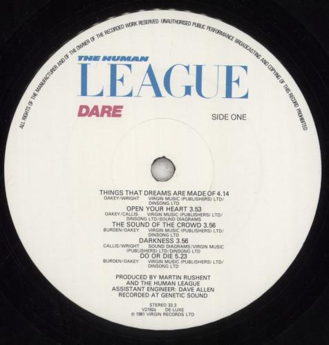 Human League Dare - EX vinyl LP album (LP record) UK HUMLPDA92787