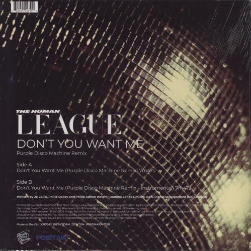 Human League Don't You Want Me - RSD 2022 - Sealed 12" vinyl single (12 inch record / Maxi-single) UK HUM12DO788753
