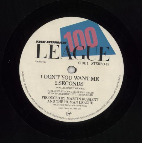 Human League Don't You Want Me 12" vinyl single (12 inch record / Maxi-single) UK HUM12DO37343