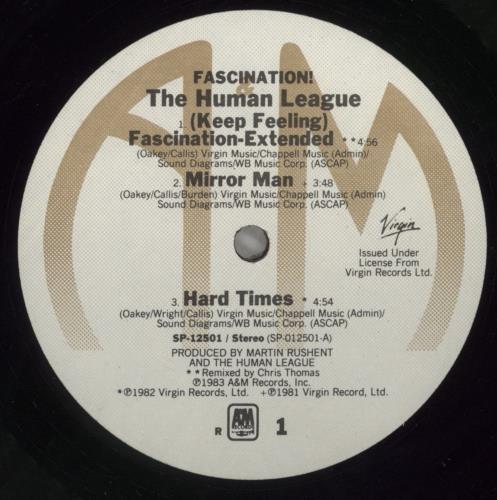 Human League Fascination 12" vinyl single (12 inch record / Maxi-single) US HUM12FA500551