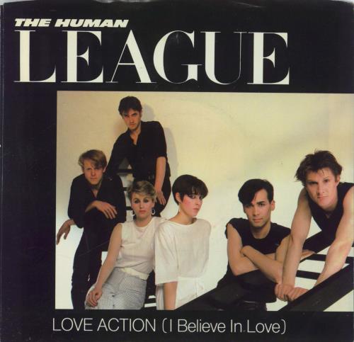 Human League Love Action 7" vinyl single (7 inch record / 45) US HUM07LO48298