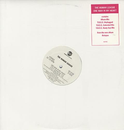Human League One Man In My Heart 12" vinyl single (12 inch record / Maxi-single) US HUM12ON50419