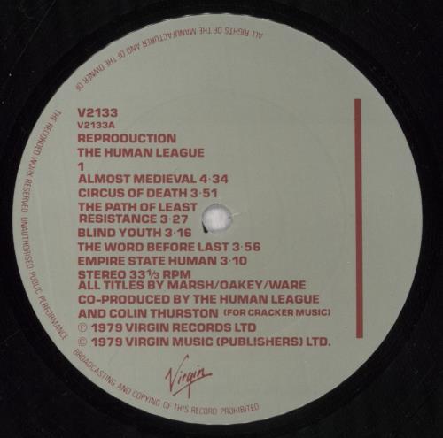 Human League Reproduction vinyl LP album (LP record) UK HUMLPRE179635