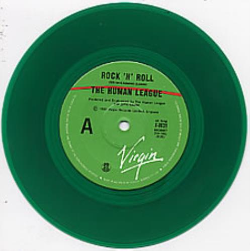 Human League Rock 'N' Roll - green vinyl 7" vinyl single (7 inch record / 45) Australian HUM07RO164956