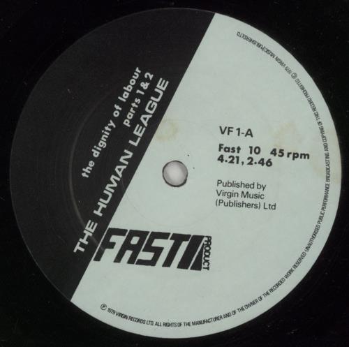 Human League The Dignity Of Labour 12" vinyl single (12 inch record / Maxi-single) UK HUM12TH37341