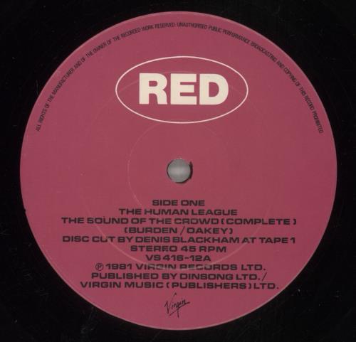 Human League The Sound Of The Crowd - EX 12" vinyl single (12 inch record / Maxi-single) UK HUM12TH783670