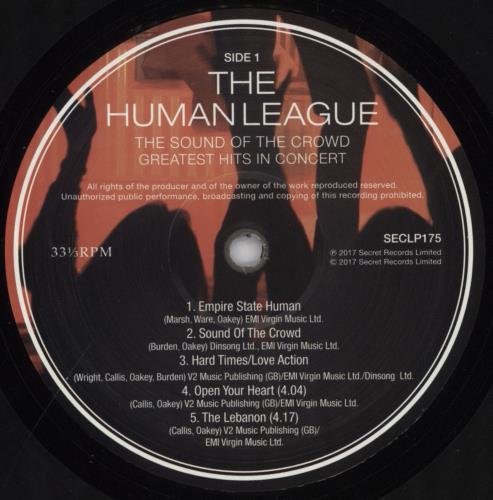 Human League The Sound Of The Crowd - Greatest Hits In Concert + DVD vinyl LP album (LP record) UK HUMLPTH831383