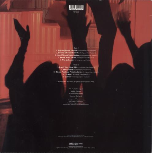 Human League The Sound Of The Crowd - Greatest Hits In Concert + DVD vinyl LP album (LP record) UK HUMLPTH831383