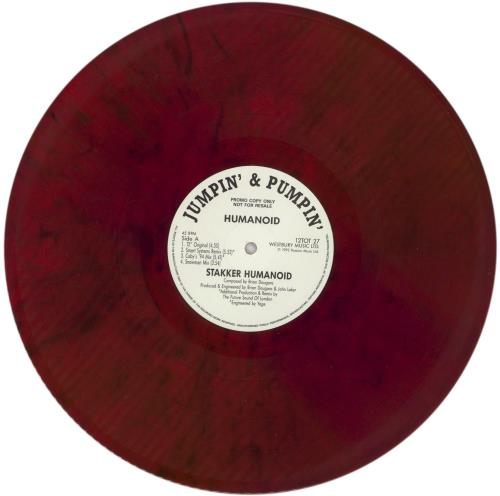 Humanoid Stakker Humanoid 92 - Red Marbled Vinyl 12" vinyl single (12 inch record / Maxi-single) UK HM012ST866366