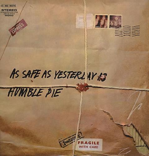 Humble Pie As Safe As Yesterday Is vinyl LP album (LP record) French HMBLPAS373977