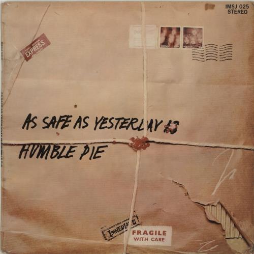 Humble Pie As Safe As Yesterday Is vinyl LP album (LP record) South African HMBLPAS656152