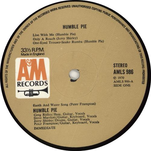 Humble Pie Humble Pie - 1st vinyl LP album (LP record) UK HMBLPHU138417
