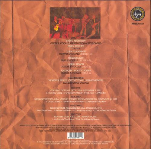 Humble Pie Official Bootleg Collection Volume 2 2-LP vinyl record set (Double LP Album) UK HMB2LOF769080