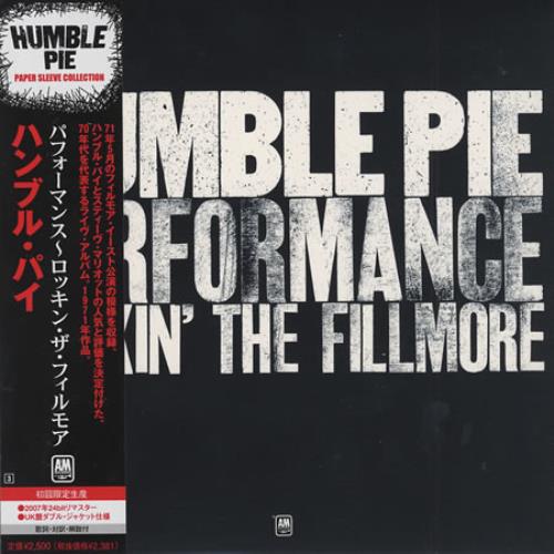 Humble Pie Performance Rockin' The Fillmore CD album (CDLP) Japanese HMBCDPE517017