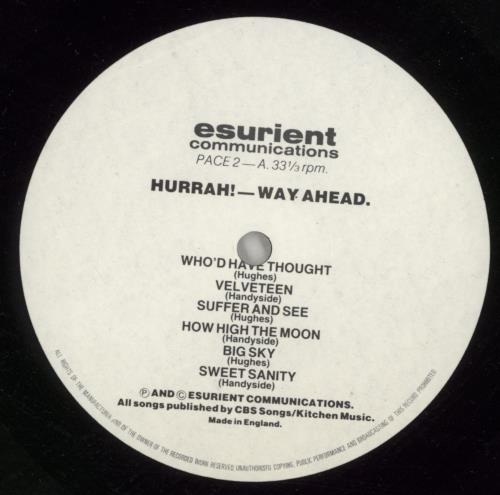 Hurrah! Way Ahead vinyl LP album (LP record) UK HRHLPWA626892
