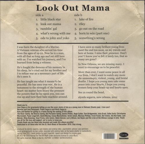 Hurray For The Riff Raff Look Out Mama vinyl LP album (LP record) UK 019LPLO856254