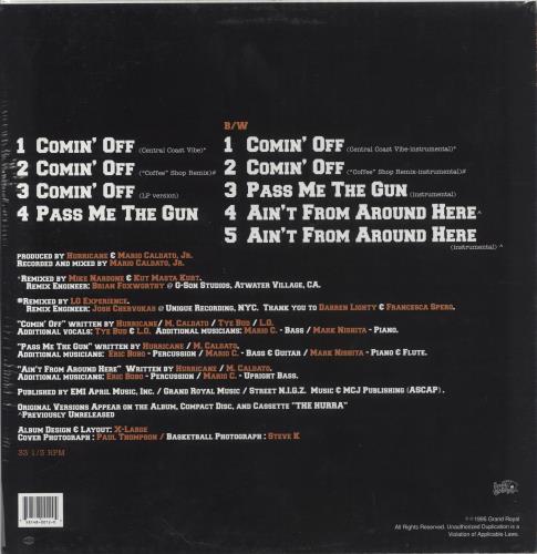 Hurricane Comin' Off - Sealed 12" vinyl single (12 inch record / Maxi-single) US HU912CO857444