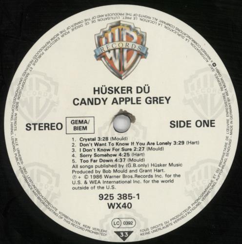 Husker Du Candy Apple Grey - shrink vinyl LP album (LP record) UK HDULPCA817899