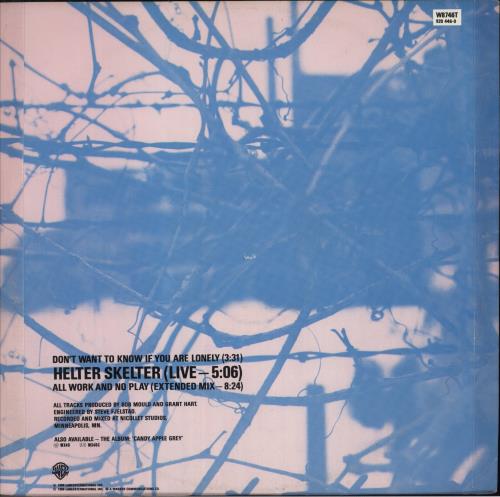 Husker Du Don't Want To Know If You Are Lonely 12" vinyl single (12 inch record / Maxi-single) UK HDU12DO32664