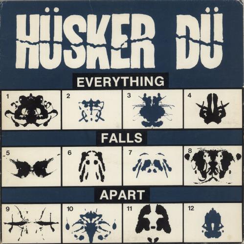 Husker Du Everything Falls Apart - VG vinyl LP album (LP record) US HDULPEV874034