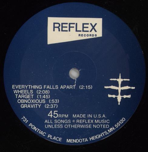 Husker Du Everything Falls Apart - VG vinyl LP album (LP record) US HDULPEV874034