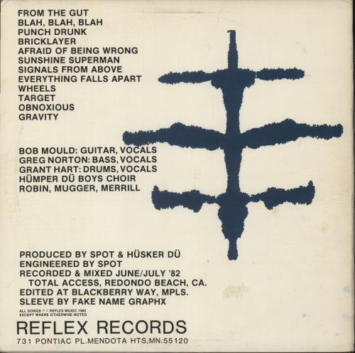 Husker Du Everything Falls Apart - VG vinyl LP album (LP record) US HDULPEV874034