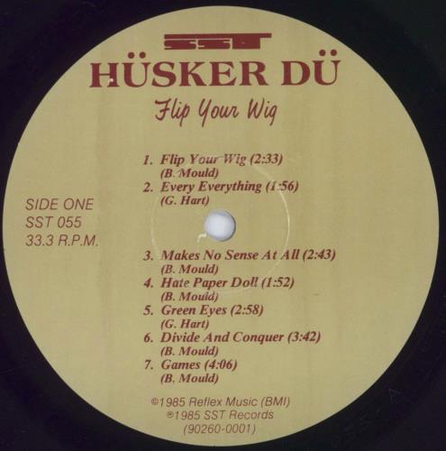 Husker Du Flip Your Wig - EX vinyl LP album (LP record) US HDULPFL832586