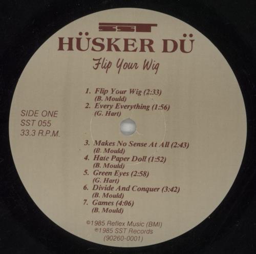 Husker Du Flip Your Wig - EX vinyl LP album (LP record) US HDULPFL870699