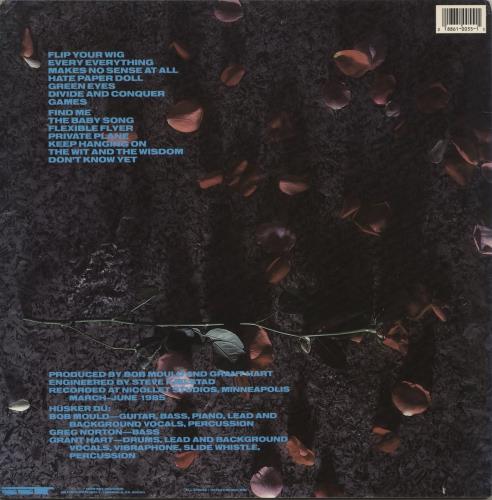 Husker Du Flip Your Wig - EX vinyl LP album (LP record) US HDULPFL870699