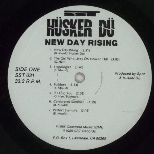 Husker Du New Day Rising vinyl LP album (LP record) US HDULPNE393058