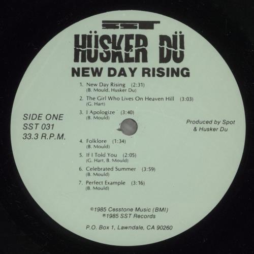 Husker Du New Day Rising vinyl LP album (LP record) US HDULPNE883058