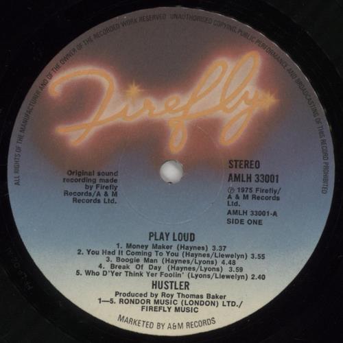 Hustler (70s) Play Loud vinyl LP album (LP record) UK HSRLPPL337830