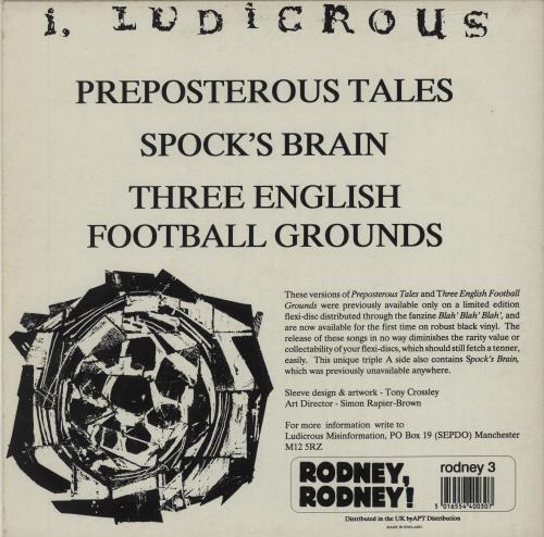 I, Ludicrous Preposterous Tales 10" vinyl single (10 inch record) UK ILU10PR685143