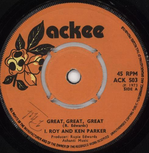 I Roy Great, Great, Great 7" vinyl single (7 inch record / 45) UK I.R07GR726874